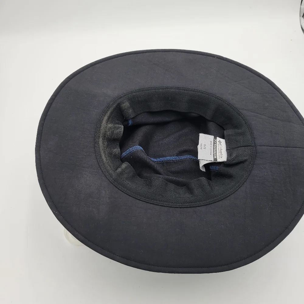 Youth Columbia Titanium Omi-Shade Bucket Hat Navy One Size Unisex - Picture 10 of 10